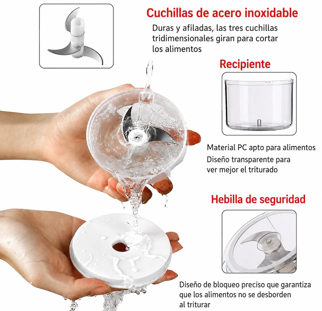 Procesador De Alimentos Eléctrico 250 ml