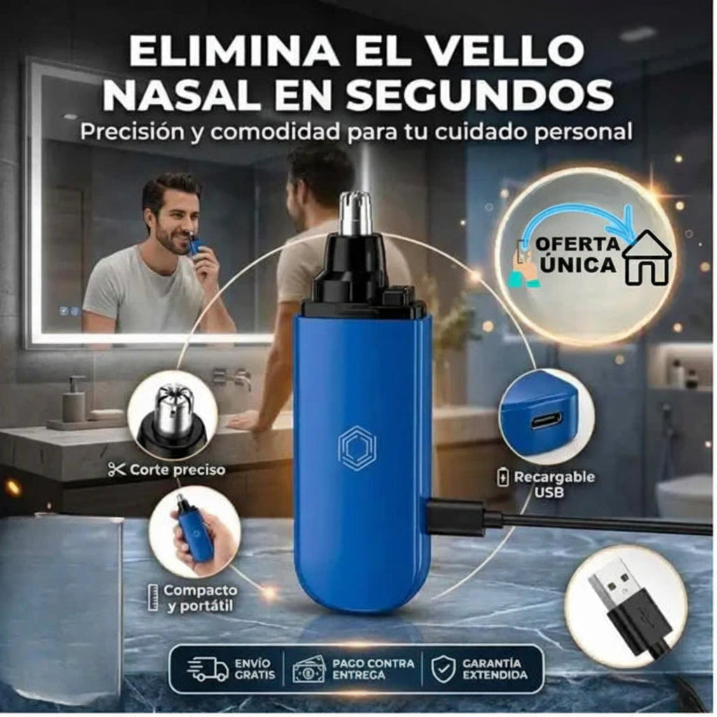 Recortador Portátil Vello Nasal USB