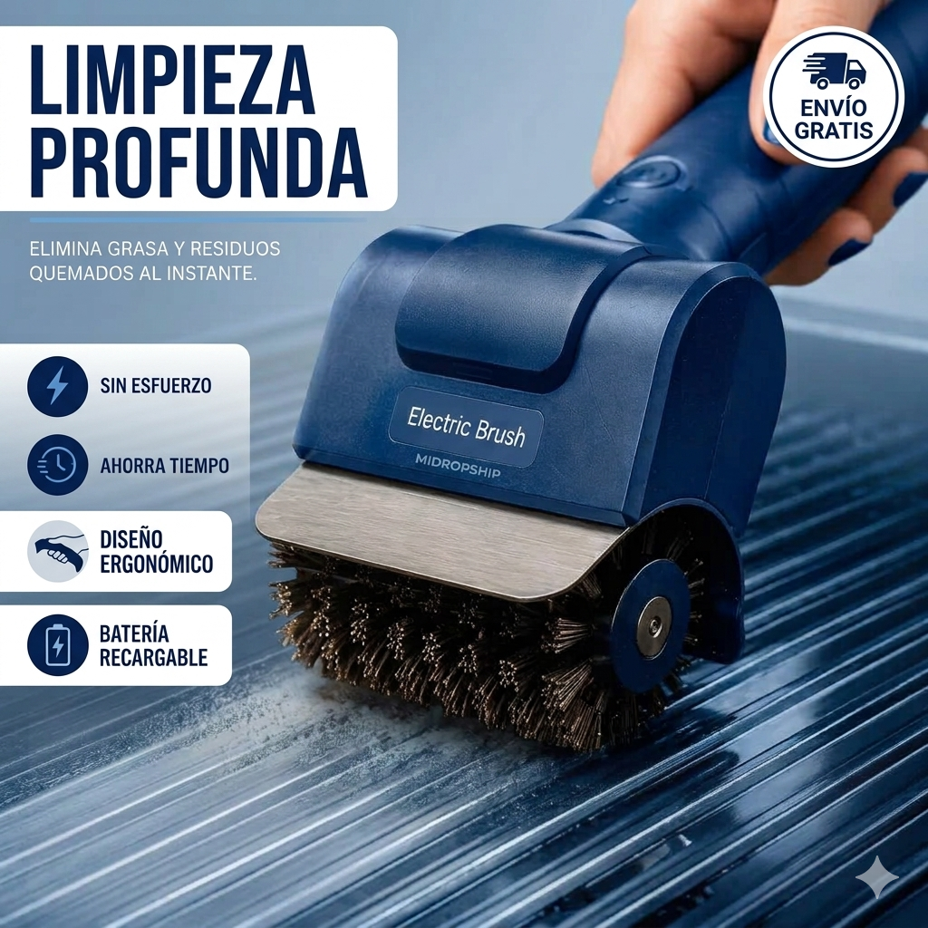 Cepillo Eléctrico LIMPIA PARRILLAS