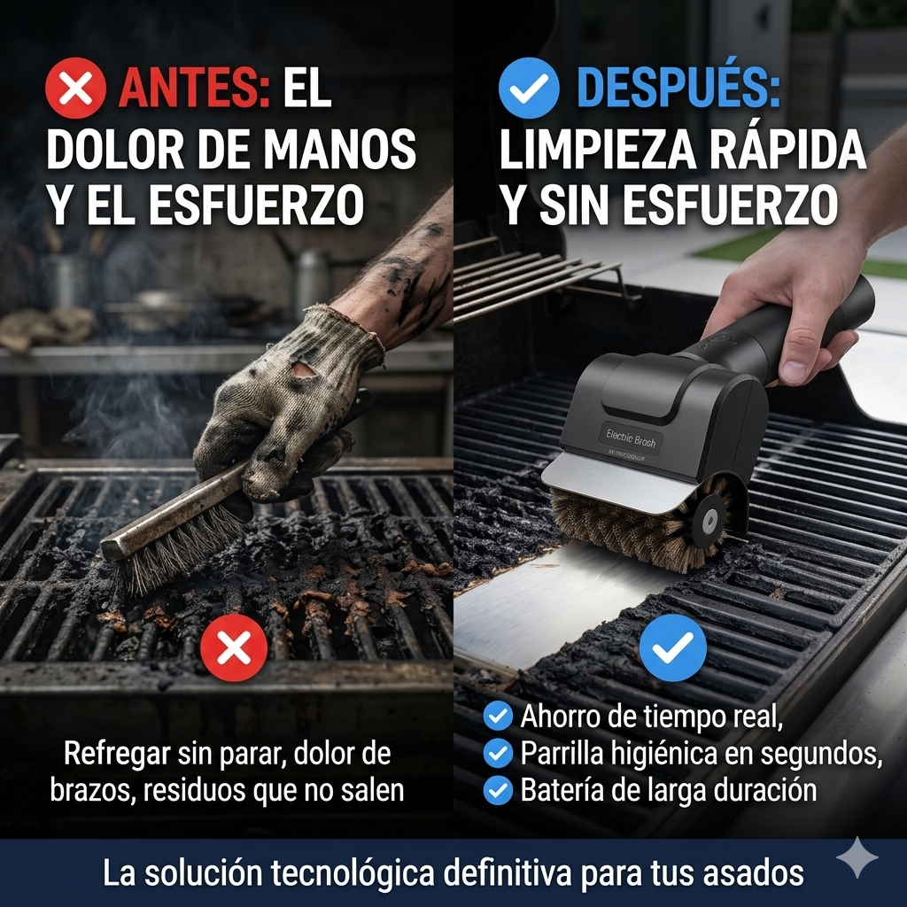 Cepillo Eléctrico LIMPIA PARRILLAS