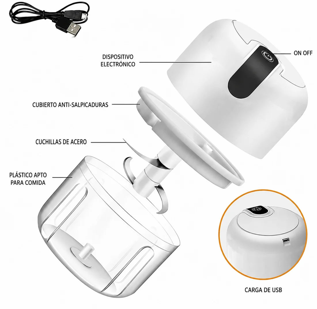 Procesador De Alimentos Eléctrico 250 ml
